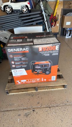 GENERAC  GENERATOR 9200 RUNNING WATTS/. 11250 WATTS  ELECTRIC  STARTS  new  never used