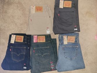 Levi's 511 Jean's 32Wx34L *BRAND NEW (5) Pairs 