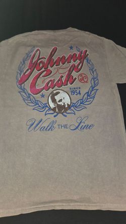 Johnny Cash Brown T Shirt Sz Medium