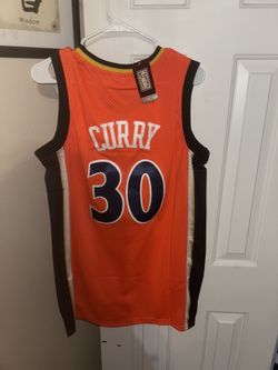 NBA Stephen Curry Warriors orange jersey size m