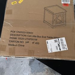 New Cat Litter End Table