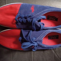 Polo Ralph Lauren Size 17 Suade & Canvas Shoes