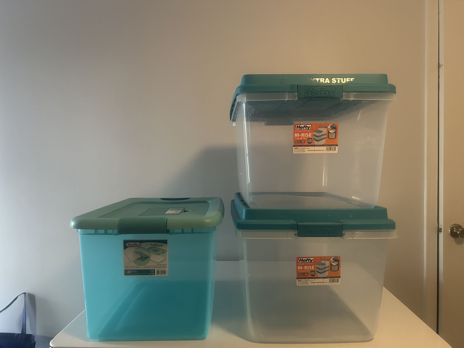 3 Storage Containers Bins $25/all
