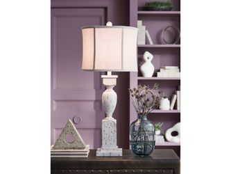 Madsbrook Antique White Poly Table Lamp