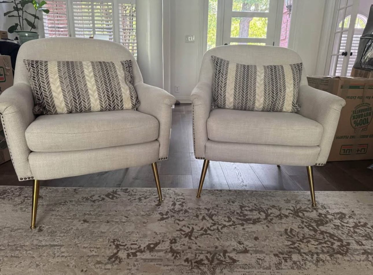 Cream Accent Chairs