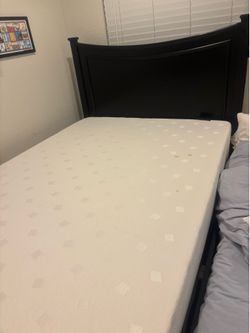 Full Bed Frame - dark wood