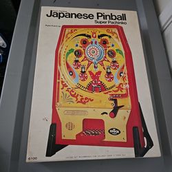 Vintage 1975 Japanese Pinball Super Pachinko Machine