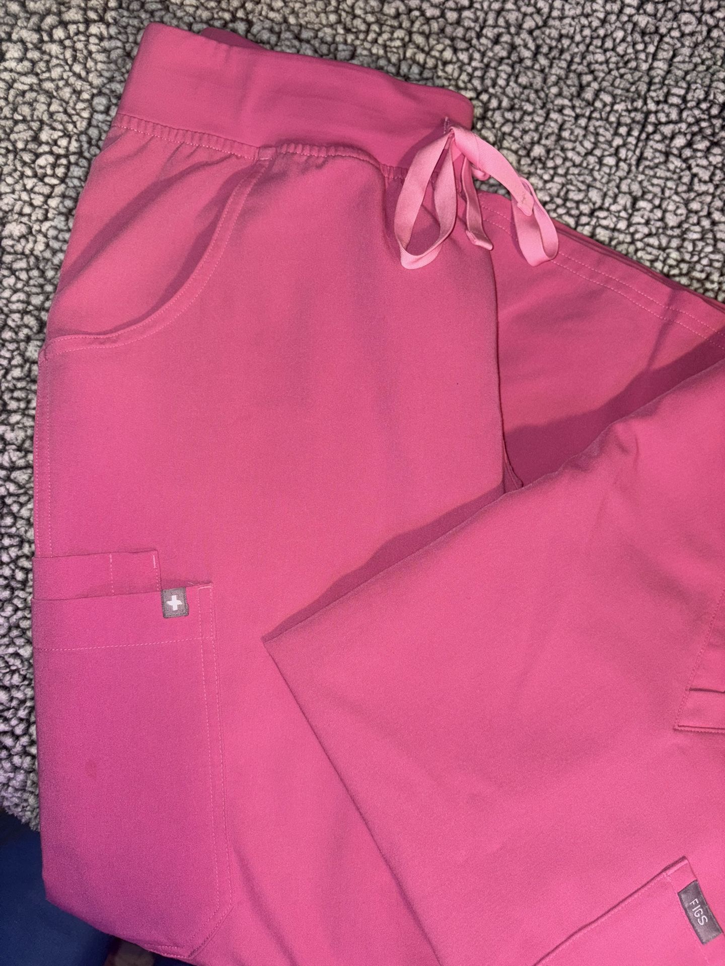 Figs Scrubs in F’ing Pink