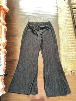 Black Loose Fit Slacks - Medium