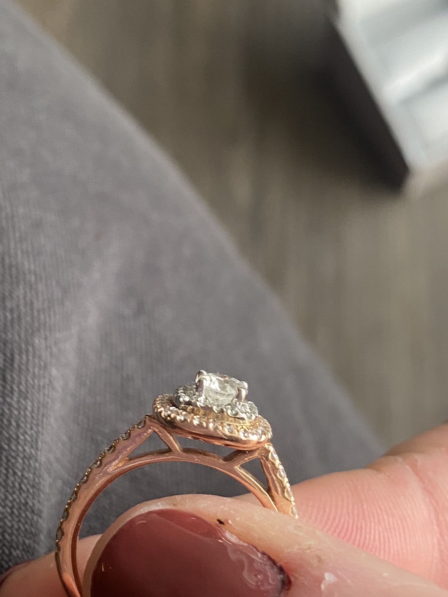 Engagement Ring and Wedding Band 
