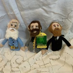 Unemployed Philosophers Guild Great Writers Finger Puppet Set Tolstoy Melville Dickens
