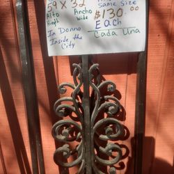 Burglar Bar's 3 $130 Each / Cada Una In Donna Inside The City Good Condition 