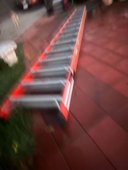 Escalera de 14 pies de fibra de vidrio, doble, su vida muy barata