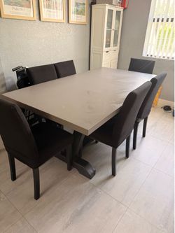 Grey dining set