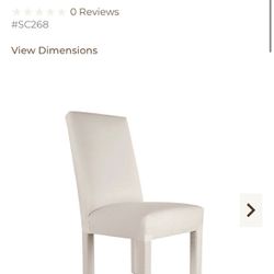 Ballard Design - (4) Parson Dining chairs (8) Slipcovers 