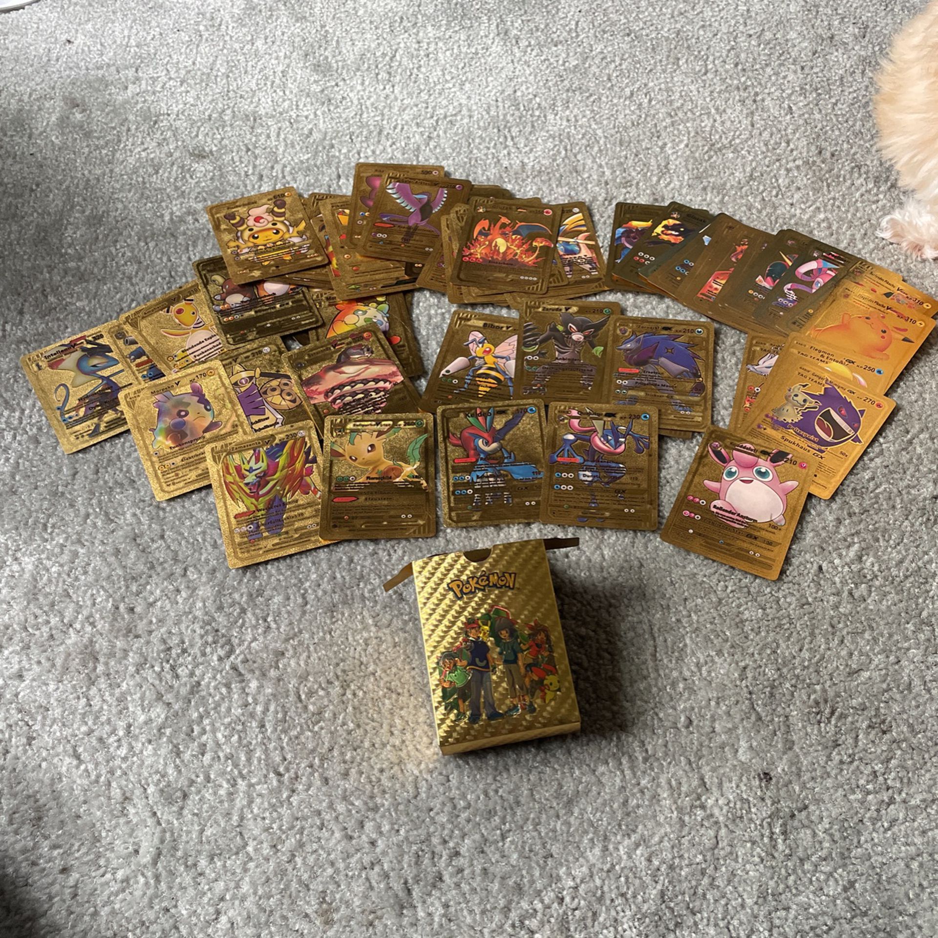  pokemon cards golden 