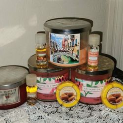 X9 DISCONTINUED RARE BATH & BODY WORKS WHITE BARN CANDLE COMPANY SLATKIN & CO HOME FRAGRANCE OIL LOT
