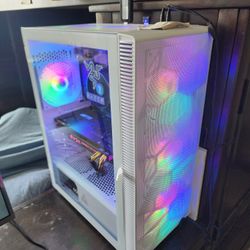White & Black RGB Custom Gaming PC ( The YETI )