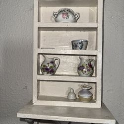 Mueble Miniatura De Madera Con Trasteritos Miniaturas 