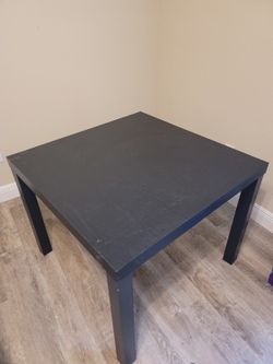 IKEA Black Square Table