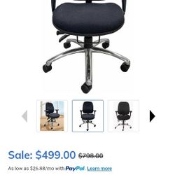Hour 400 Lbs. Capacity Multi-Shift Intensive Use Ergonomic Chair in Black