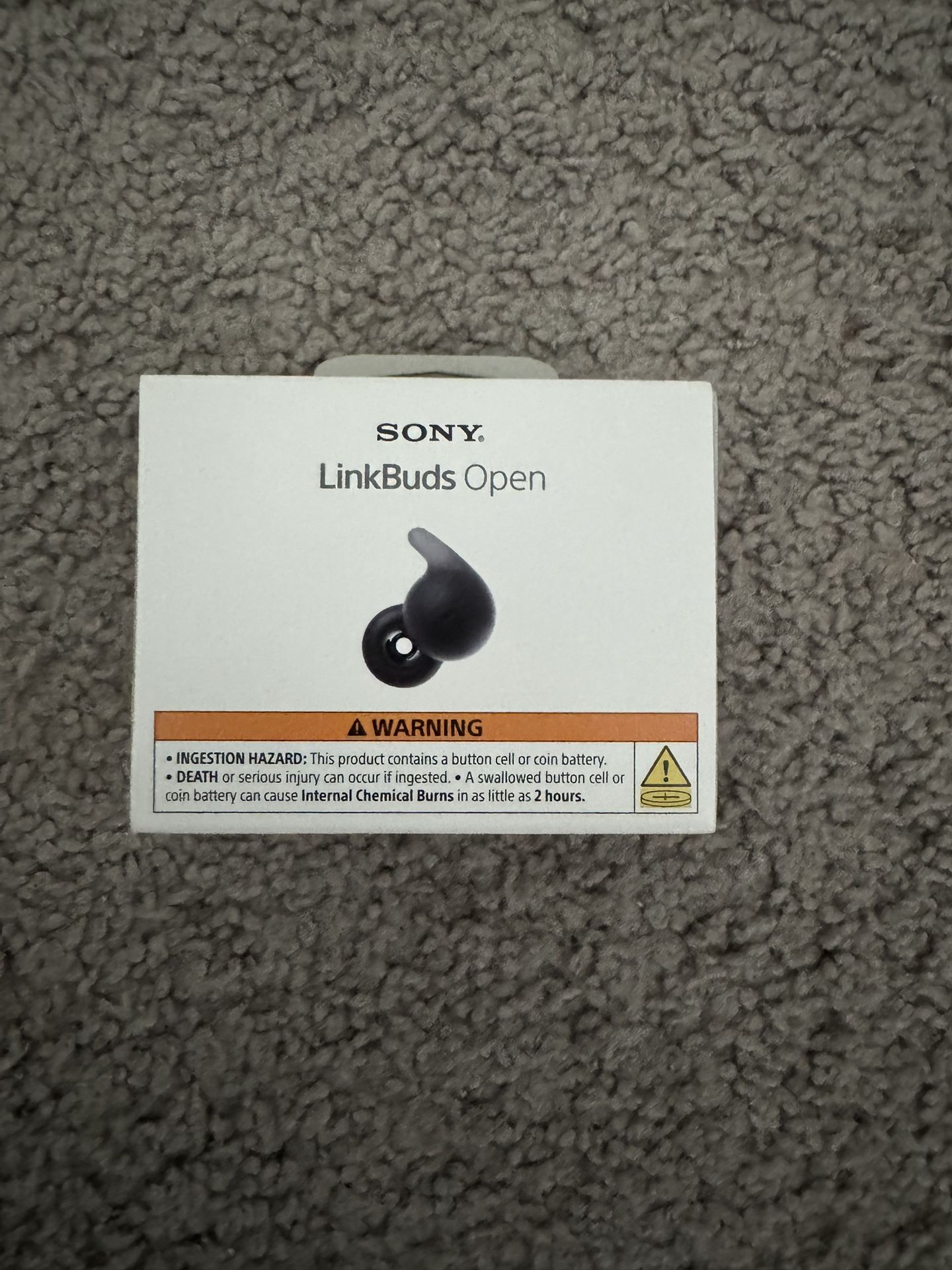 Sony LinkBuds Open True Wireless Bluetooth Earbuds Black NEW SEALED