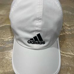 ADIDAS Unisex White Cap Hat One Size Comfy and Adjustable Fit / Preowned