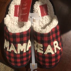 Womens Mama Bear Slippers