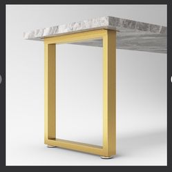 Metal Table Legs 28 Inch Height X 24 Inch Wide With Adjustable Protector Feet, Heavy Duty Metal Furniture Legs For Coffee Table, Cocktail Table, Squar