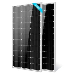 2 Pcs SunGoldPower SG-2P100WM 100W Monocrystalline Solar Panel 