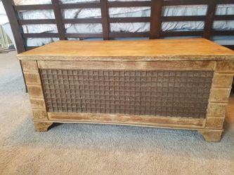 Wooden storage chest
