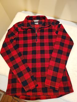 Avalanche Outdoor Supply Co Women's Sz Small 1/4 Zip Buffalo Plaid fleece