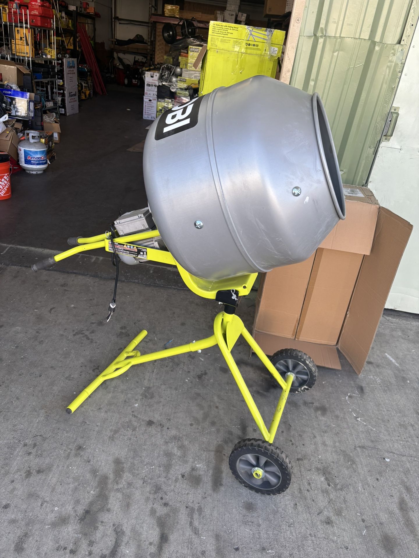 RYOBI 5.0 cu. ft. Portable Concrete Mixer