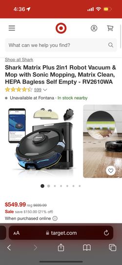 Shark Matrix Plus 2in1 Robot Vacuum
