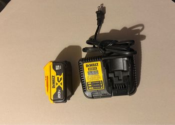 DeWalt 20V 5Ah Battery and DCB115 Charger