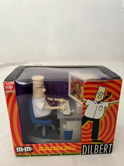 DILBERT ! M&M's Electronic Candy Dispenser (VINTAGE 1998 ) 8" x 7"