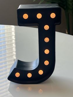 Black Marquee Letter lights (multiple letters) J-A-C-K-I-E-#