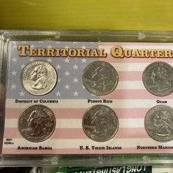  Low Mint  Territorial USA Quarter Set  Coins