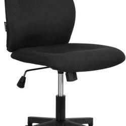 Black Okeysen Armless Office Desk Chair