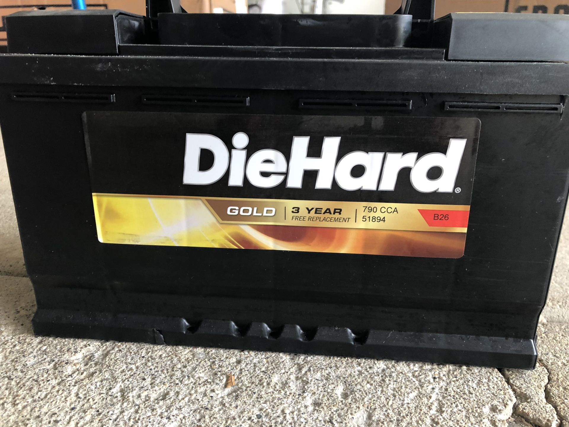 Brand New DieHard Gold Automotive Battery 51894 - Group Size JC-94R