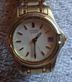 Citizen Quartz Gold-Tone Watch with Date