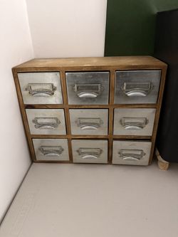 Wooden Cabinet Desk Organizer