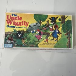 The Uncle Wiggily Board Game By Howard R Garis Parker Brothers 1979 Plastic Pawn.  All pieces in box. Very great condition considering age look at pic