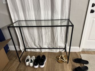 Glass Entry Console Table