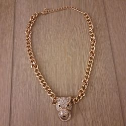 Cougar Rhinestone Necklace