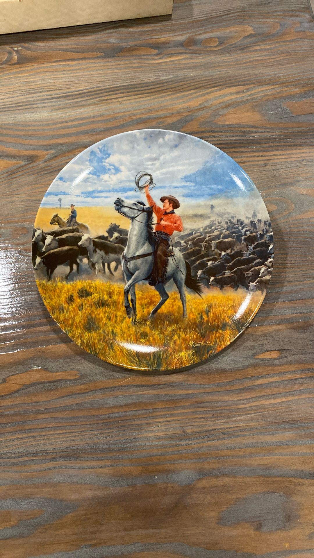 Authentic “Oklahoma” Collectors Plate, 1986 Limited Edition