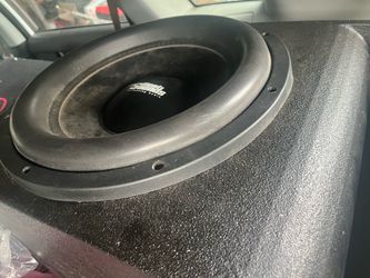 Car Subwoofer in Ported Enclosure Box