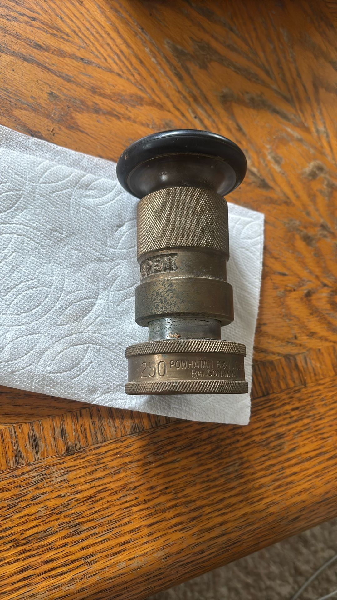 Used Powhatan 250 2” Fire hose nozzle