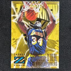 1996-97 SKYBOX Z-FORCE #187 ZUPERMEN SHAQUILLE O'NEAL LOS ANGELES LAKERS HOF