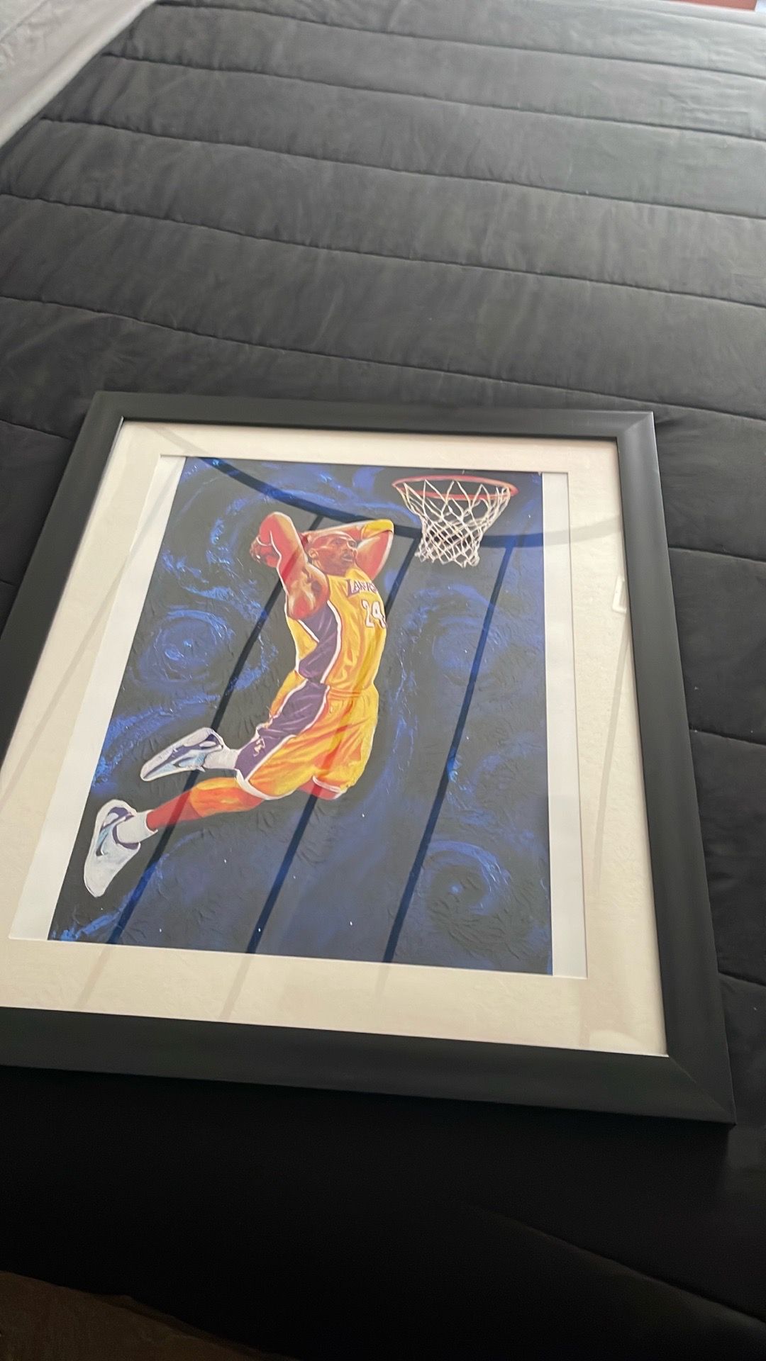Kobe Bryant painting